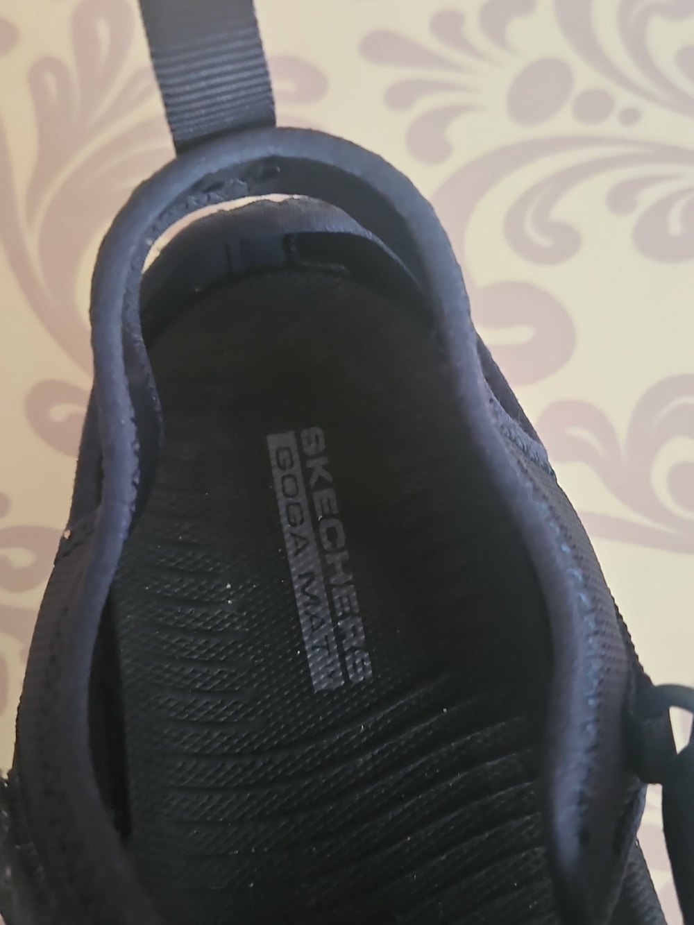 Skechers Go WALK navy Blue Shoes Part Mesh Velcro Close <9> - Picture 6 of 11